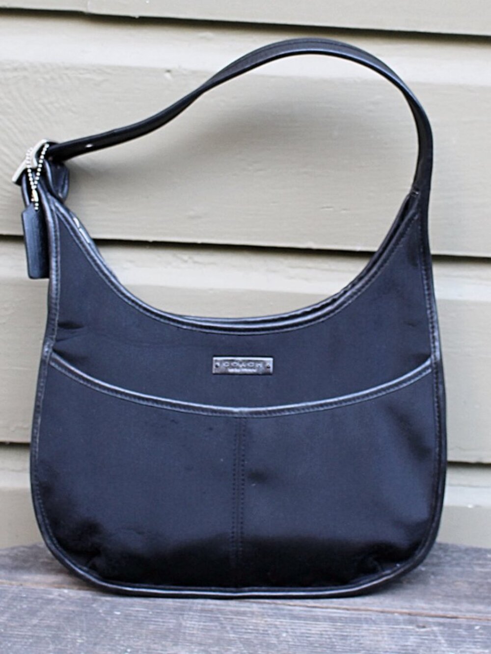 Coach Vintage - Ergo Neo Pocket Zip in Black with Nickel Hardware, Mexico 1998